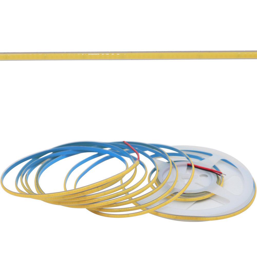 High CRI 90 5MM Ultra-narrow 384LEDs/M High-density White Color Light Flexible COB LED Strip Lights - DC12/24V - 16.4ft/5m per Roll High CRI 90 5MM Ultra-narrow 384LEDs/M High-density White Color Light Flexible COB LED Strip Lights - DC12/24V - 16.4ft/5m per Roll